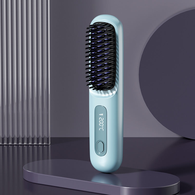 80%🎁Flash Sale(🚀50%OFF)🎁Cordless Ceramic Heated Hair Straightening Comb (Copy)