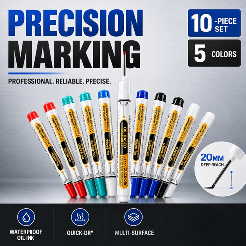 ⏳🔥LIMITED-TIME 50% OFF! ⏰Precision Tip Quick-Dry Oil-Based Marker Pen