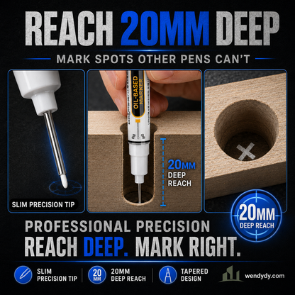 ⏳🔥LIMITED-TIME 50% OFF! ⏰Precision Tip Quick-Dry Oil-Based Marker Pen