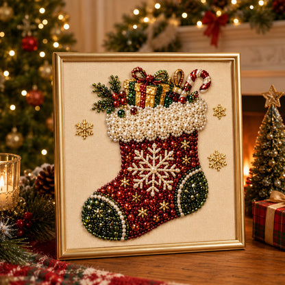 upsell 🎨💎Zero-Skill Needed | 3D DIY Christmas Pearl Art Kit