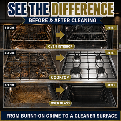 🥳2026 HOT SALE🥳🧼Heavy Duty Oven & Cooktop Cleaner Spray upsell