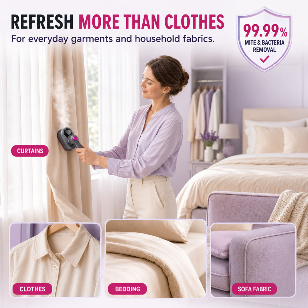💨💞2026 HOT SALE 50% OFF! 🧺Garment Steamer for Clothes Portable Travel Clothing Steamer Iron