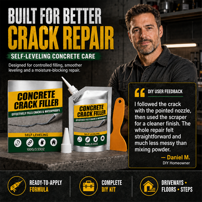 🏠 ✨LAST DAY 50% OFF ✨Waterproof Concrete Crack Repair for Indoor & Outdoor Use upsell