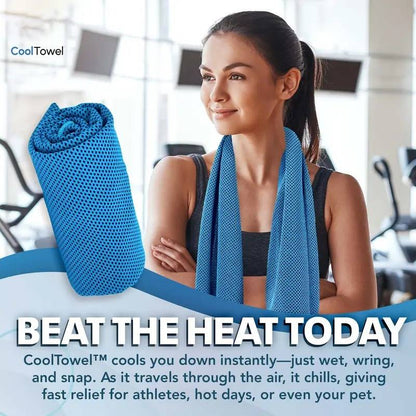 🎁Last Day Buy 1 Get 1 Free 🔥BQODQO® Cold Sweat Towel You Can Use Anywhere, Anytime! Reusable Soft Absorbent Cooling Portable