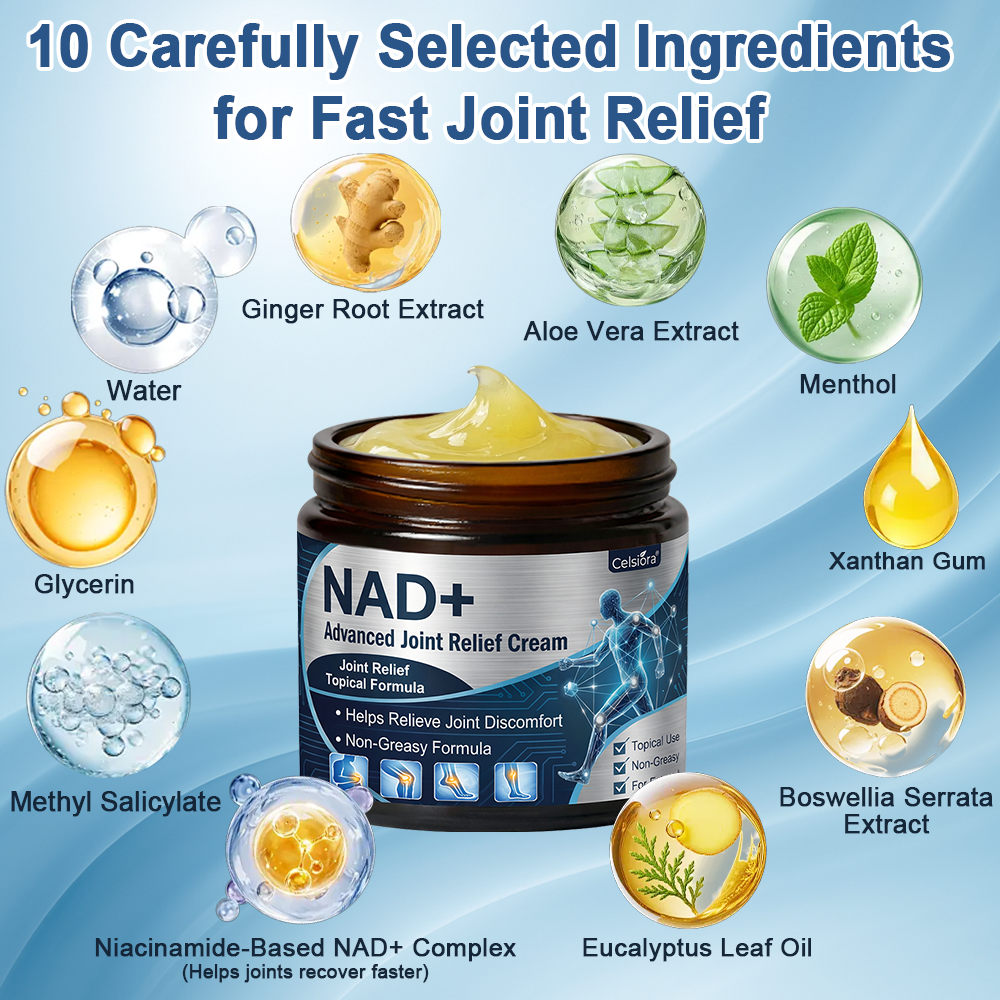 ✨Orthopedic Surgeon Endorsed | Anti-Aging Cellular Repair: Celsiora® NAD Advanced Joint Relief Cream (Treatment for Osteoarthritis, Rheumatoid Arthritis,Sports Injuries,  Compressed Nerves, and Chronic Muscle Strain)