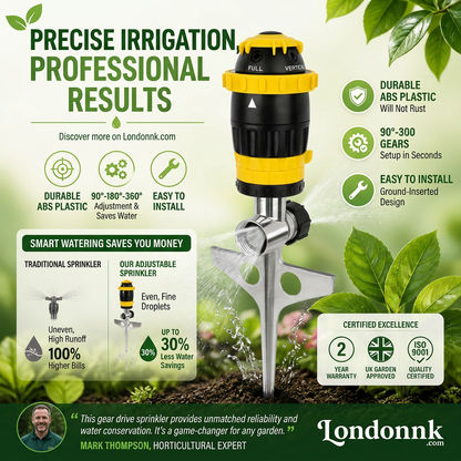 🏡BUY 1 GET 1 FREE✨360° Rotation Auto Irrigation System Garden Lawn Sprinkler Patio