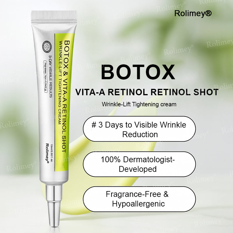👏🌿Proudly Made in the UK💫Rolimey® Botox & Vita-A Retinol Shot Wrinkle-Lift Tightening cream - Last Day Promotion 70% OFF⏰⏰
