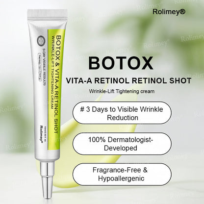 👏🌿Proudly Made in the UK💫Rolimey® Botox & Vita-A Retinol Shot Wrinkle-Lift Tightening cream - Last Day Promotion 70% OFF⏰⏰