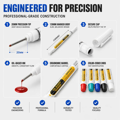 ⏳🔥LIMITED-TIME 50% OFF! ⏰Precision Tip Quick-Dry Oil-Based Marker Pen upsell