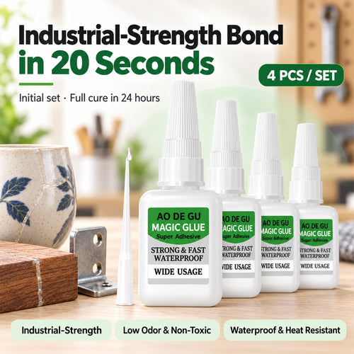 Fast-Setting Super Glue, Ideal for Projects and Repairs