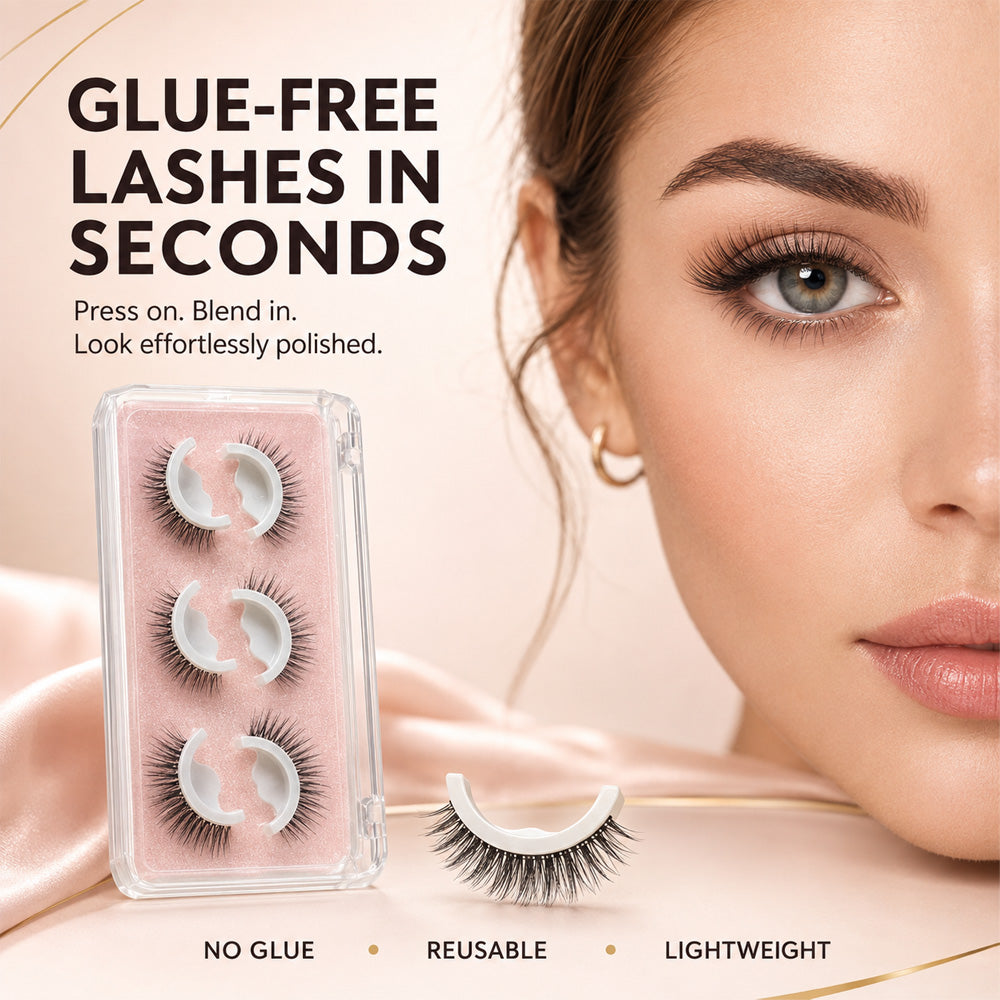 🥳2026 HOT SALE🥳💞50K+ SOLD!👁️✨ 50% OFF! Reusable Self‑Adhesive False Eyelashes – No glue needed, just press & go. Natural curl, reusable & easy to remove. A beauty game‑changer! 💕🌸
