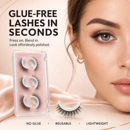 🥳2026 HOT SALE🥳💞50K+ SOLD!👁️✨ 50% OFF! Reusable Self‑Adhesive False Eyelashes – No glue needed, just press & go. Natural curl, reusable & easy to remove. A beauty game‑changer! 💕🌸