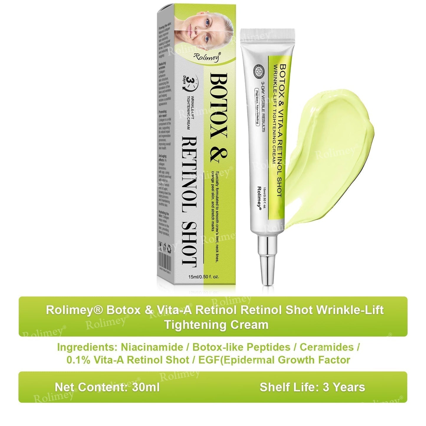 👏🌿Proudly Made in the UK💫Rolimey® Botox & Vita-A Retinol Shot Wrinkle-Lift Tightening cream - Last Day Promotion 70% OFF⏰⏰