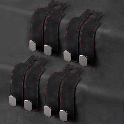 📢50% OFF🚗 Eptchn Car Headrest Hooks 👜| Universal, Heavy-Duty, Leather Wrapped, 2-Pack
