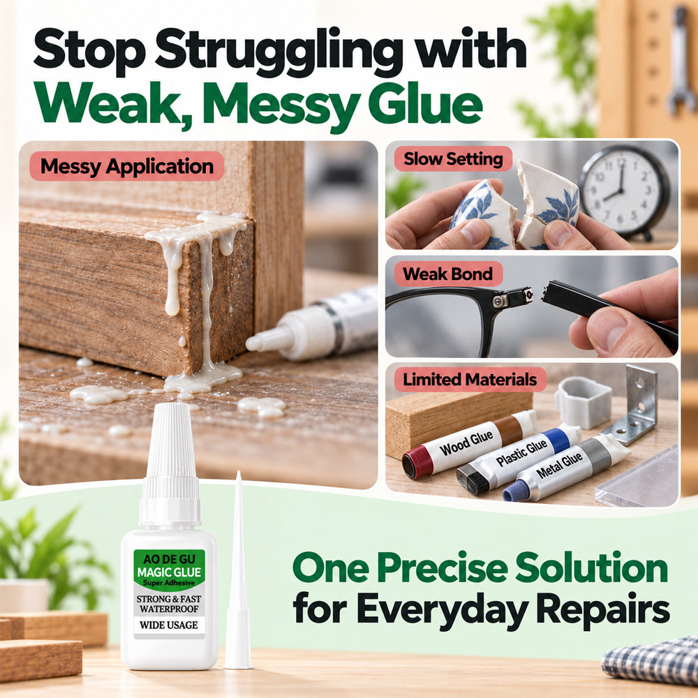Fast-Setting Super Glue, Ideal for Projects and Repairs