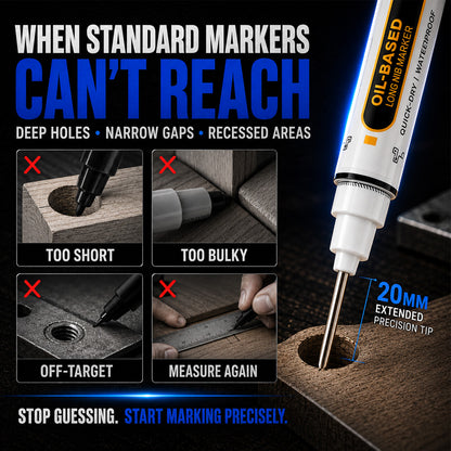 ⏳🔥LIMITED-TIME 50% OFF! ⏰Precision Tip Quick-Dry Oil-Based Marker Pen upsell