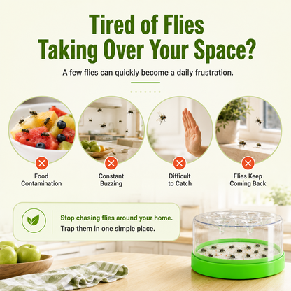 🪰 Reusable Non-Electric Fly & Mosquito Trap – Safe, Durable🏡