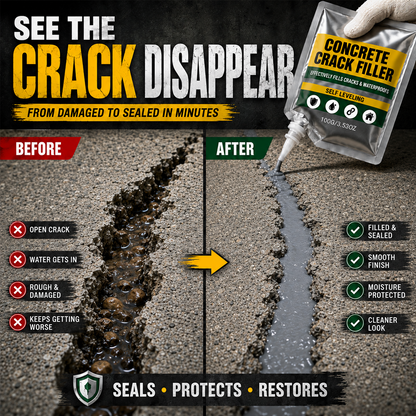 🏠 ✨LAST DAY 50% OFF ✨Waterproof Concrete Crack Repair for Indoor & Outdoor Use upsell