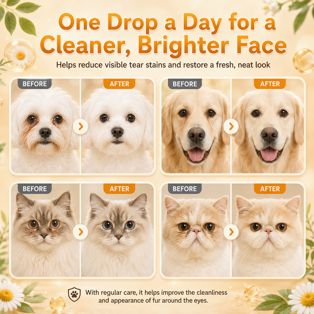 Gentle Pet Eye Stain Remover Essence Nourishing Drops