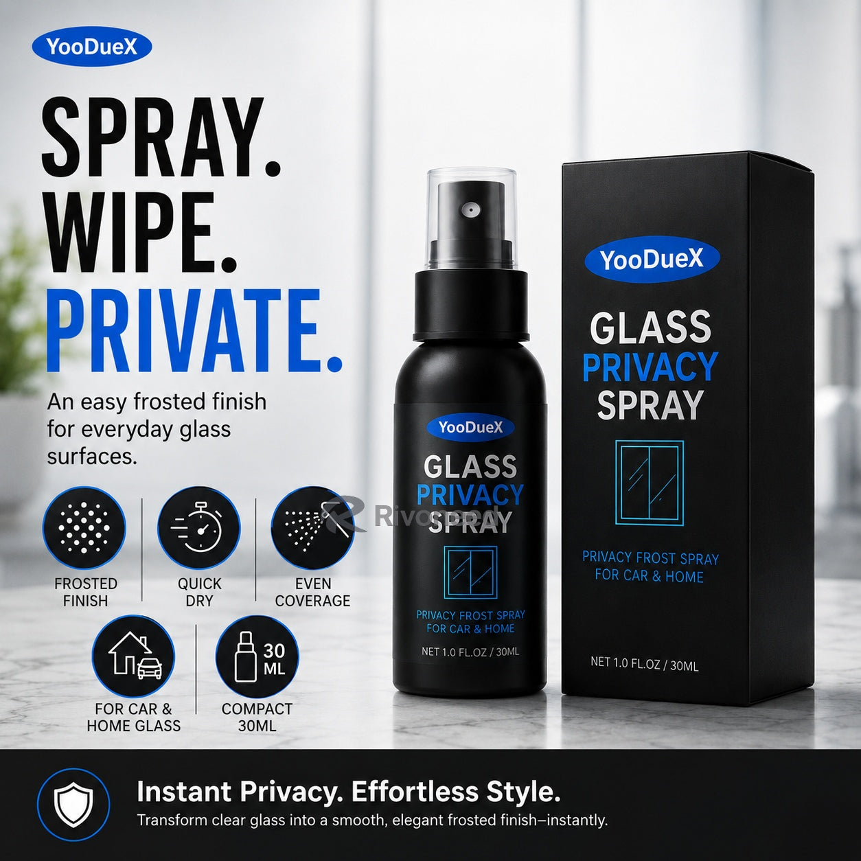 🪟 50% OFF Reflective Window Spray | One-Way Mirror Privacy Shield for Home & Car