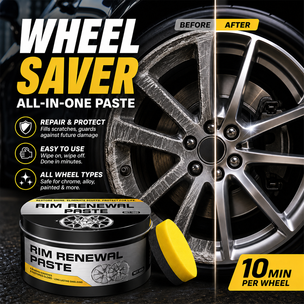 🥳 2026 HOT SALE 🥳 ✨ All-in-One Wheel Care & Restoration Paste ✨ 🔥 50K+ SOLD! Join 30,000+ Happy Customers Worldwide!