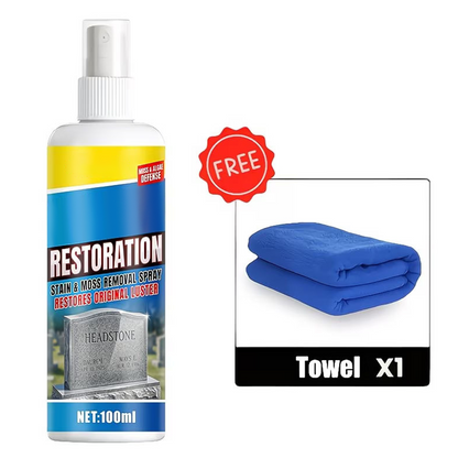 60% off⏰BUY 2 GET 1 FREE!🎁Headstone Cleaning & Restoration Spray – Remove Stains Instantly