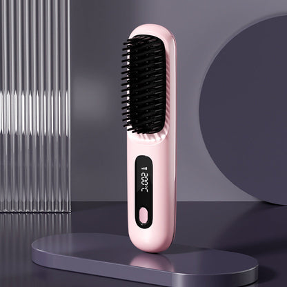 80%🎁Flash Sale(🚀50%OFF)🎁Cordless Ceramic Heated Hair Straightening Comb (Copy)
