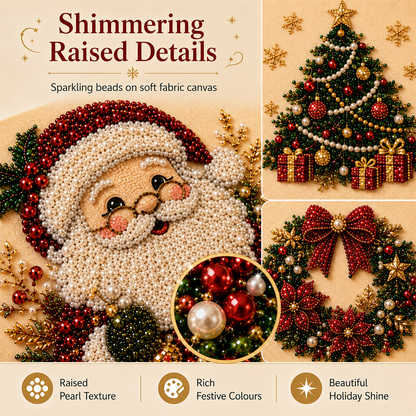 upsell 🎨💎Zero-Skill Needed | 3D DIY Christmas Pearl Art Kit