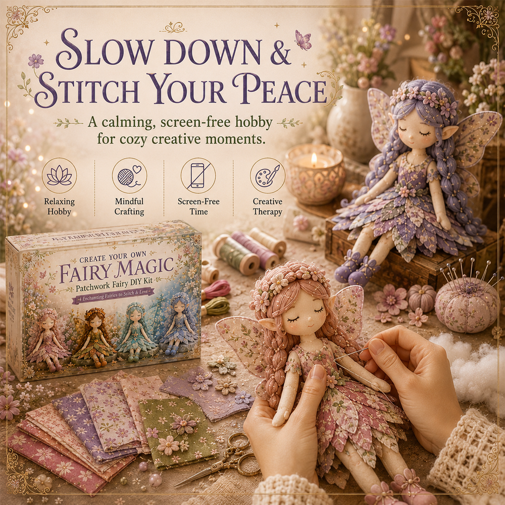 upsell 🥳2026 HOT SALE🥳💞50K+ SOLD!🧵✨ 50% OFF! Fairy Patchwork DIY Collection – Stitch 4 unique fairies, create keepsakes to treasure. Perfect for craft lovers & magical gifts! 🧚‍♀️💫