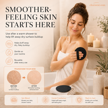 🚿 Exfoliating Scrub Bath Pads🧖‍♀️ Gently exfoliate, unclog pores, reveal brighter skin. Durable rubber, easy to rinse. ✨🛀