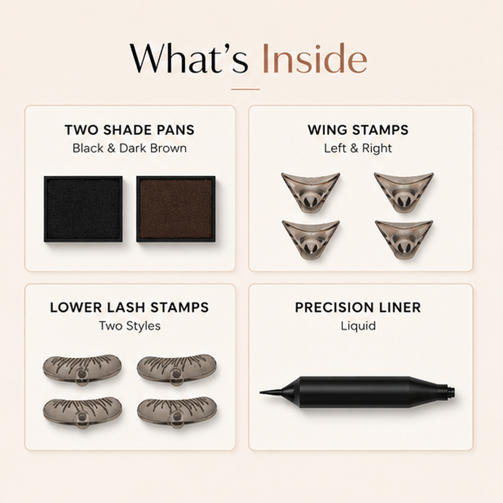 🔥2026 New Arrival🔥3-in-1 Eyeliner and Lower Lash Stamp Kit