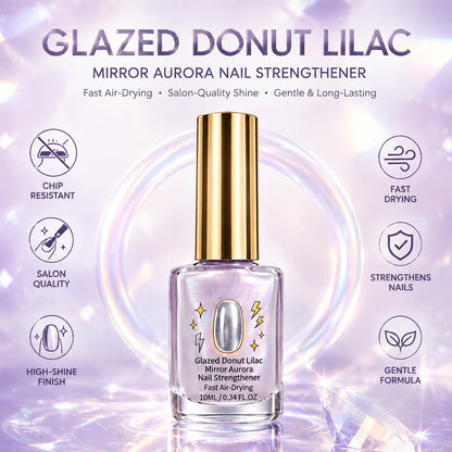 📢📢49% OFF !! ⏰Lilac Glossy Mirror Nail Strengthener