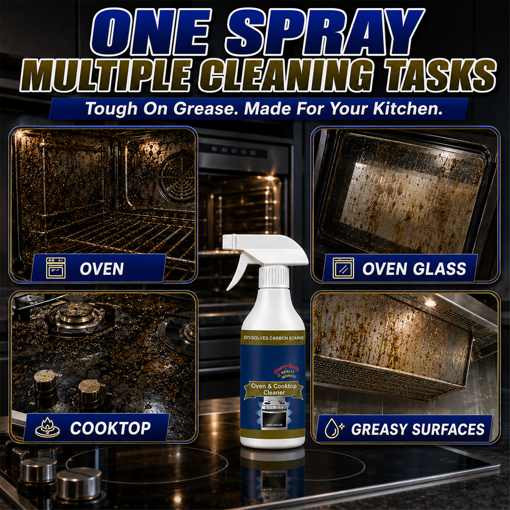 🥳2026 HOT SALE🥳🧼Heavy Duty Oven & Cooktop Cleaner Spray upsell
