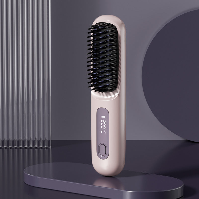 80%🎁Flash Sale(🚀50%OFF)🎁Cordless Ceramic Heated Hair Straightening Comb (Copy)