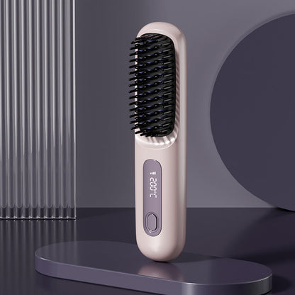80%🎁Flash Sale(🚀50%OFF)🎁Cordless Ceramic Heated Hair Straightening Comb (Copy)