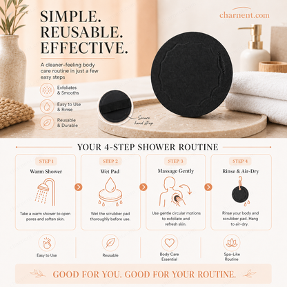 🚿 Exfoliating Scrub Bath Pads🧖‍♀️ Gently exfoliate, unclog pores, reveal brighter skin. Durable rubber, easy to rinse. ✨🛀