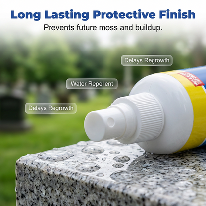 60% off⏰BUY 2 GET 1 FREE!🎁Headstone Cleaning & Restoration Spray – Remove Stains Instantly