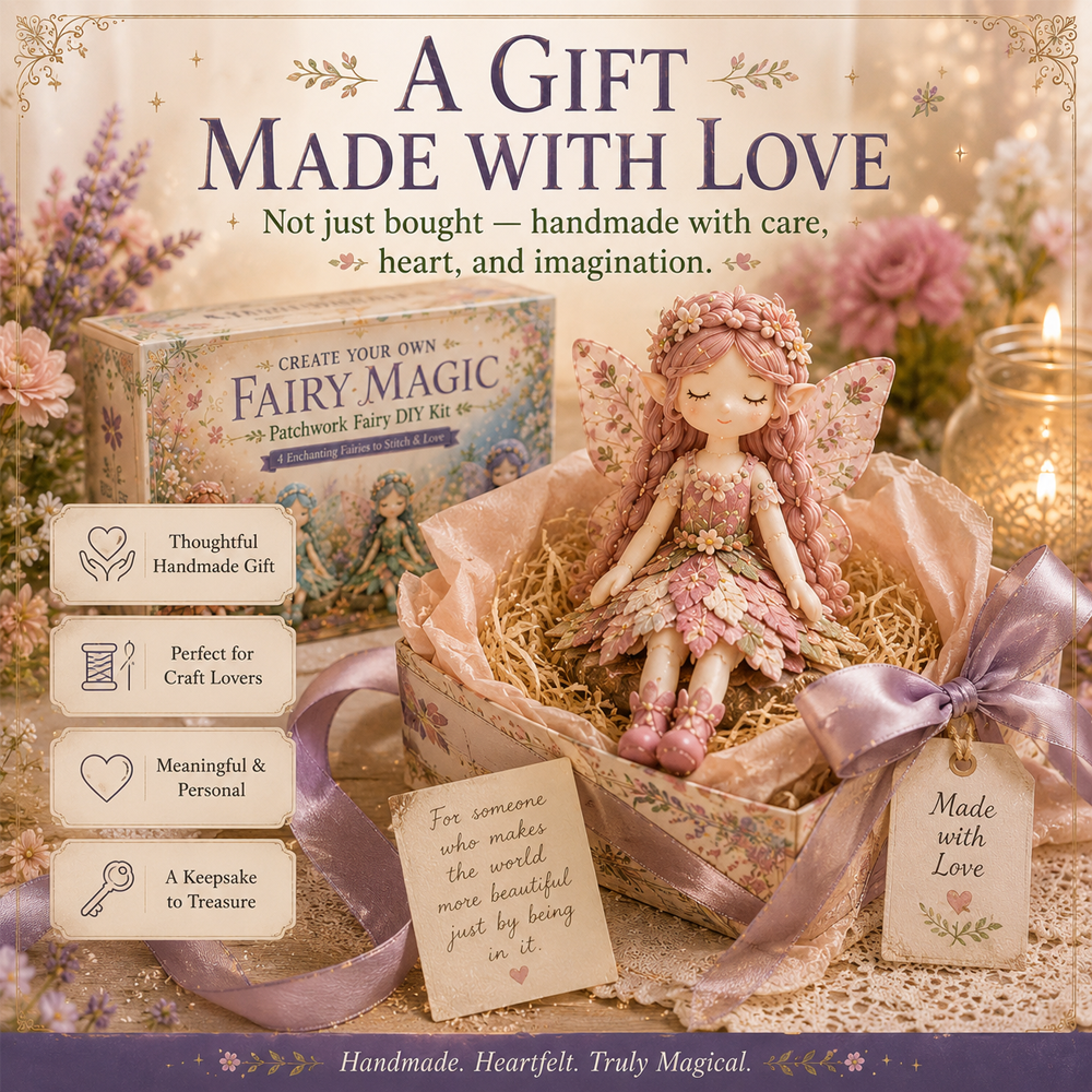 upsell 🥳2026 HOT SALE🥳💞50K+ SOLD!🧵✨ 50% OFF! Fairy Patchwork DIY Collection – Stitch 4 unique fairies, create keepsakes to treasure. Perfect for craft lovers & magical gifts! 🧚‍♀️💫