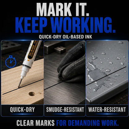 ⏳🔥LIMITED-TIME 50% OFF! ⏰Precision Tip Quick-Dry Oil-Based Marker Pen upsell