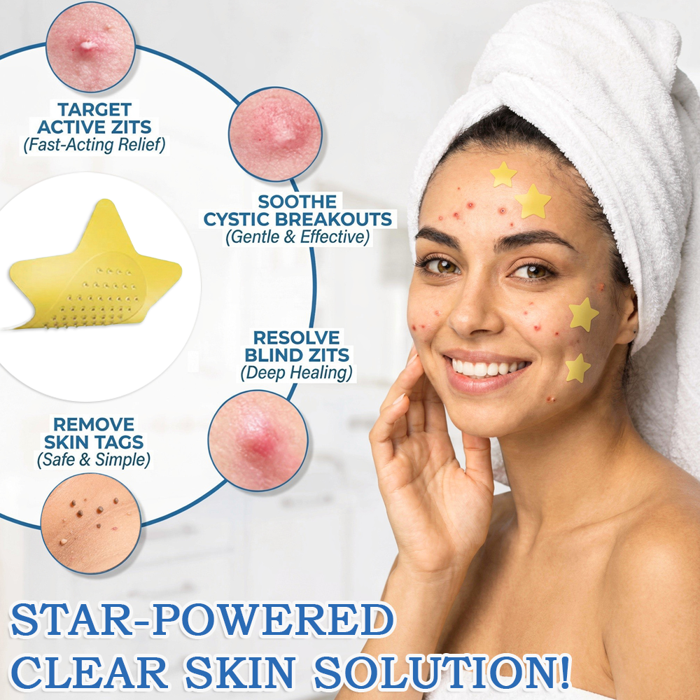✔ Celsiora® 2-in-1 Microneedle & Hydrocolloid Star Patch | Acne, Raised Moles, Flat Warts & Skin Tags Remover | 6 Colors Pimple Patch for Face & Neck | Invisible Star Zit Stickers | 240 Count