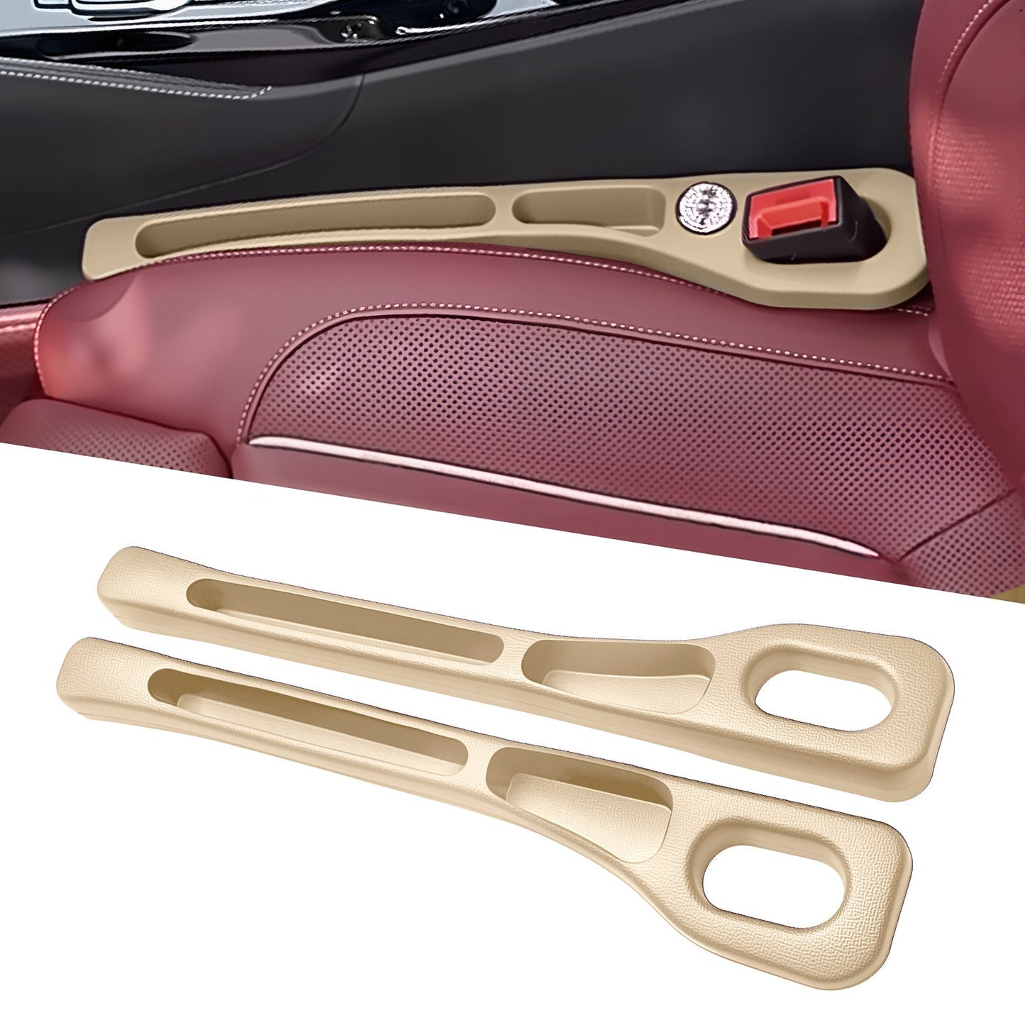 📢50% Rabatt 🚗Stop Losing Your Phone Between Car Seats💺🌟Universal Seat-Gap Filler • Double-Slot Organizer🌟