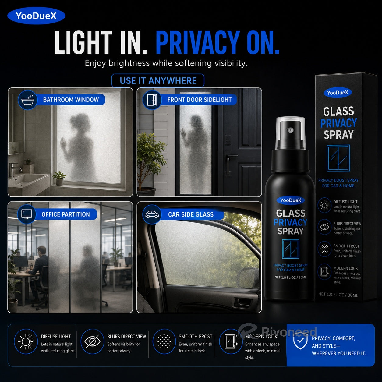 🪟 50% OFF Reflective Window Spray | One-Way Mirror Privacy Shield for Home & Car