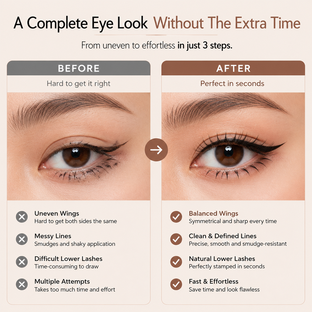 🔥2026 New Arrival🔥3-in-1 Eyeliner and Lower Lash Stamp Kit
