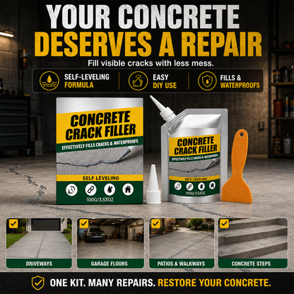 🏠 ✨LAST DAY 50% OFF ✨Waterproof Concrete Crack Repair for Indoor & Outdoor Use upsell