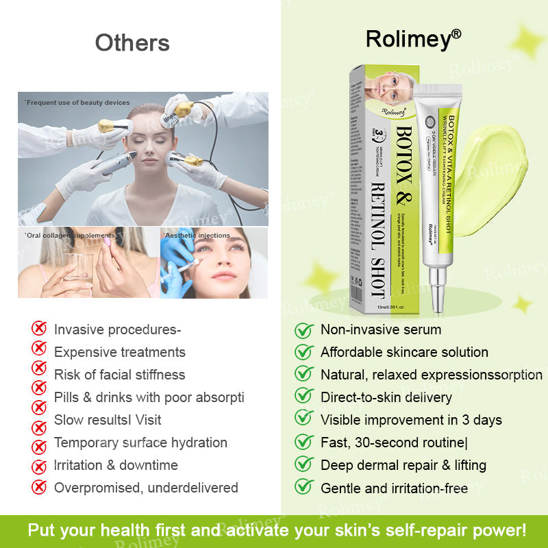 👏🌿Proudly Made in the UK💫Rolimey® Botox & Vita-A Retinol Shot Wrinkle-Lift Tightening cream - Last Day Promotion 70% OFF⏰⏰