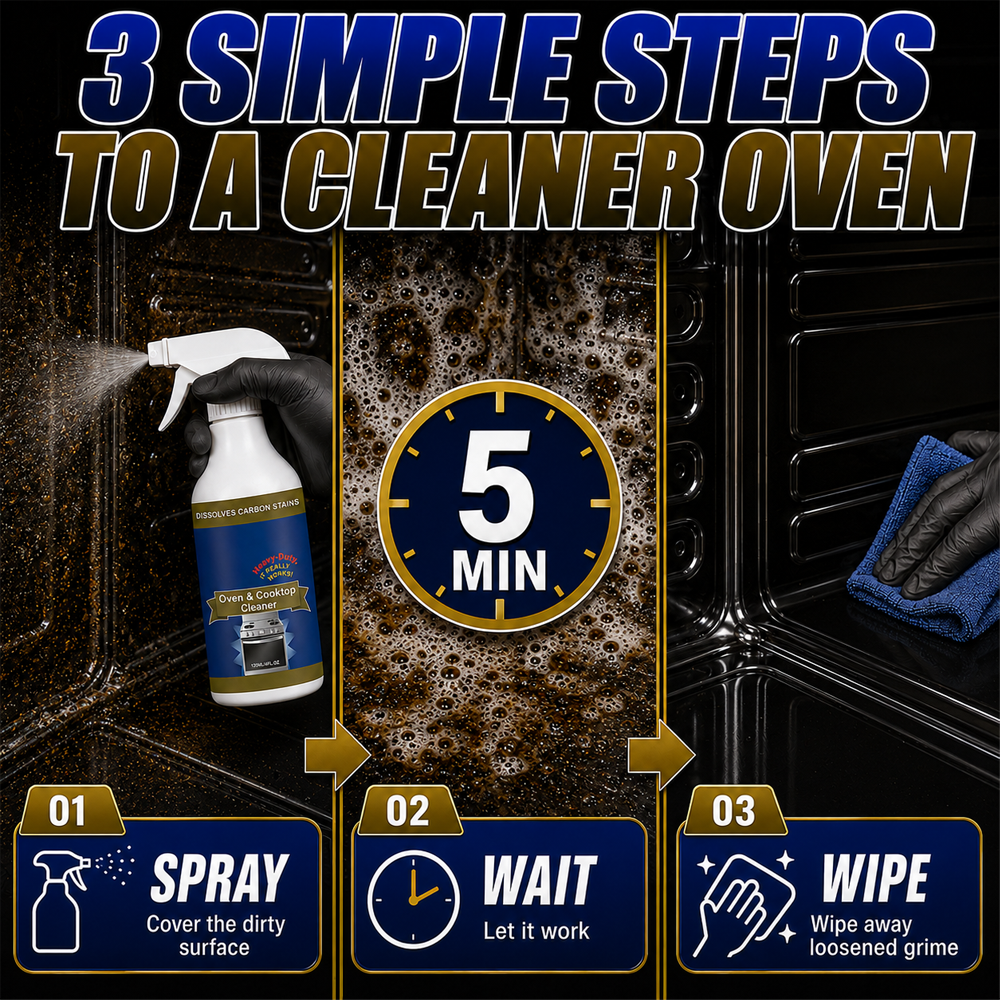 🥳2026 HOT SALE🥳🧼Heavy Duty Oven & Cooktop Cleaner Spray upsell