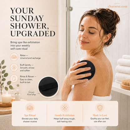 🚿 Exfoliating Scrub Bath Pads🧖‍♀️ Gently exfoliate, unclog pores, reveal brighter skin. Durable rubber, easy to rinse. ✨🛀