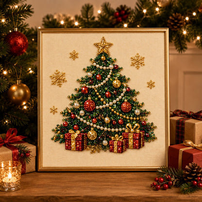 upsell 🎨💎Zero-Skill Needed | 3D DIY Christmas Pearl Art Kit