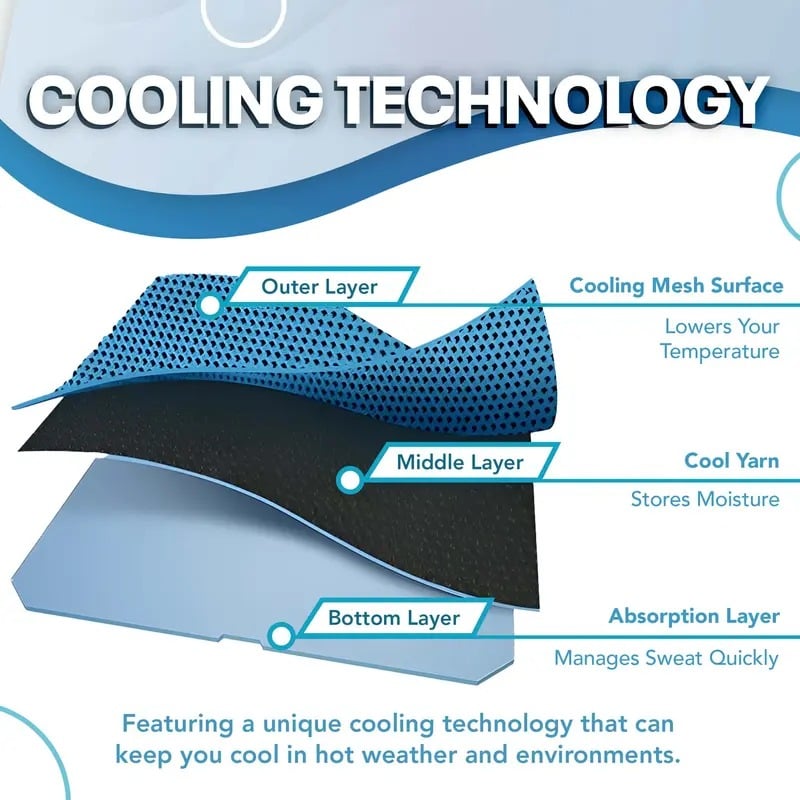 🎁Last Day Buy 1 Get 1 Free 🔥BQODQO® Cold Sweat Towel You Can Use Anywhere, Anytime! Reusable Soft Absorbent Cooling Portable