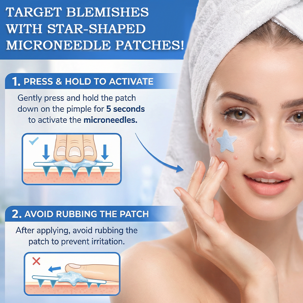 ✔ Celsiora® 2-in-1 Microneedle & Hydrocolloid Star Patch | Acne, Raised Moles, Flat Warts & Skin Tags Remover | 6 Colors Pimple Patch for Face & Neck | Invisible Star Zit Stickers | 240 Count